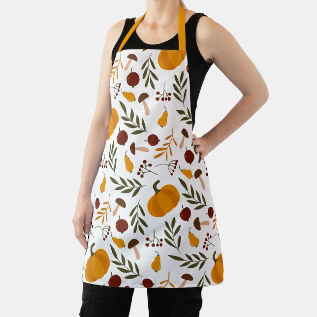 Pumpkins, Pomegranates, and Pears Apron (Insitu)