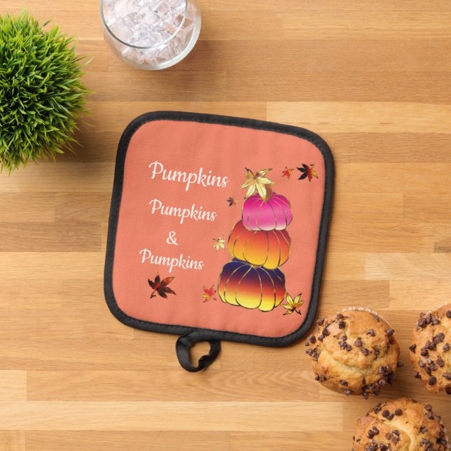 Pumpkins & Pumpkins Dazzling Pot Holder (Top Down)