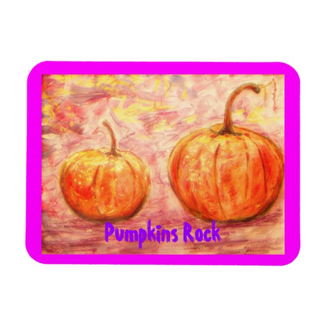 Pumpkins Rock Magnet (Horizontal)