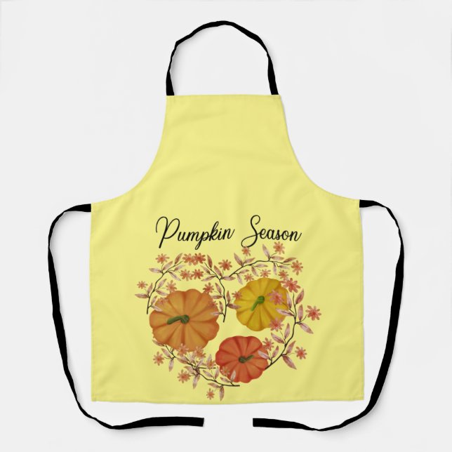 Pumpkins season  apron (Front)