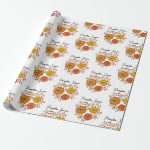 Pumpkins season  wrapping paper