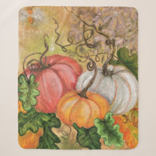Pumpkins Sherpa Blanket