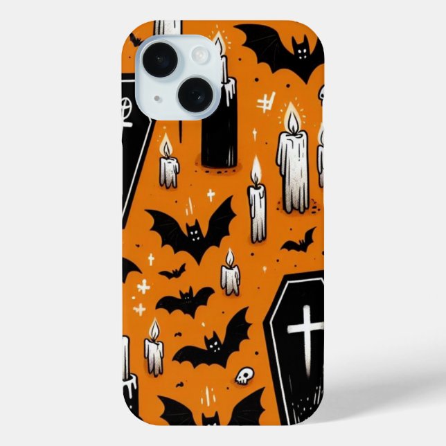 Pumpkins & Skulls Case-Mate iPhone Case (Back)