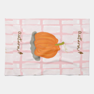 Pumpkins tea towel