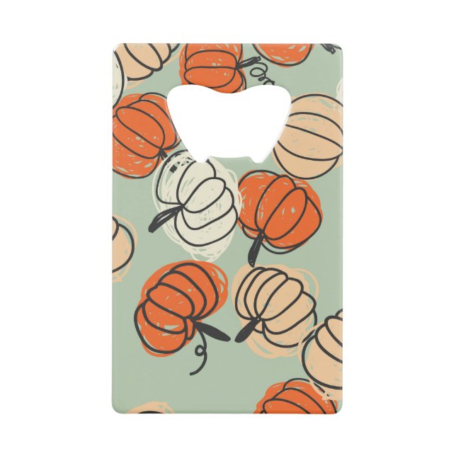 Pumpkins: Thanksgiving seamless pattern. (Front)