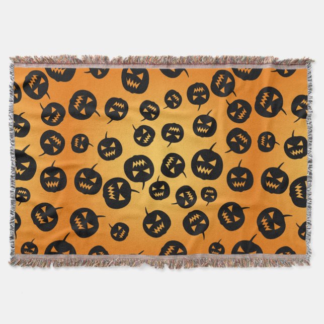 Pumpkins Throw Blanket (Front)