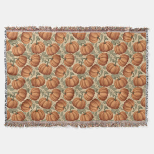 Pumpkins Throw Blanket