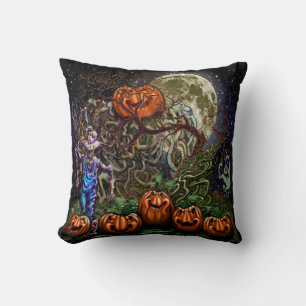 Pumpkins Throw Pillow