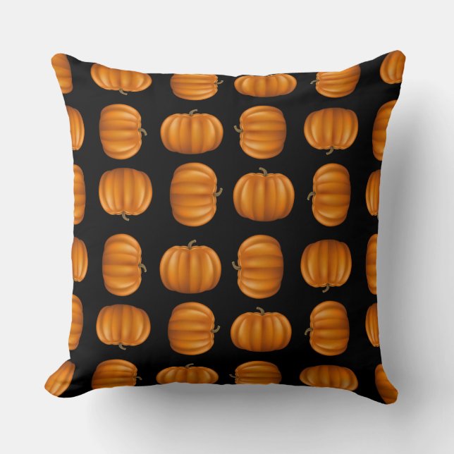Pumpkins Throw Pillow 20" x 20" (Front)