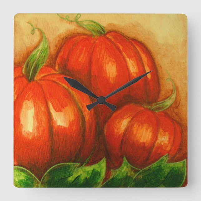 PUMPKINS WALL CLOCK (Front)