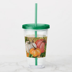 Pumpkins - Watercolor Art Acrylic Tumbler