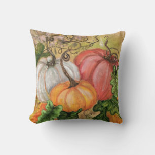 Pumpkins - Watercolor Cushion