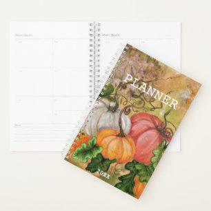 Pumpkins - Watercolor - Customizable Planner