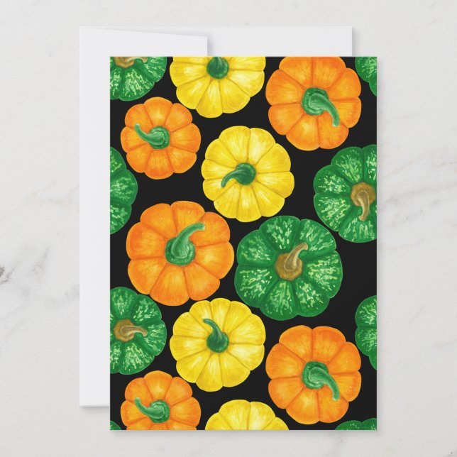 Pumpkins watercolor pattern 3 (Front)