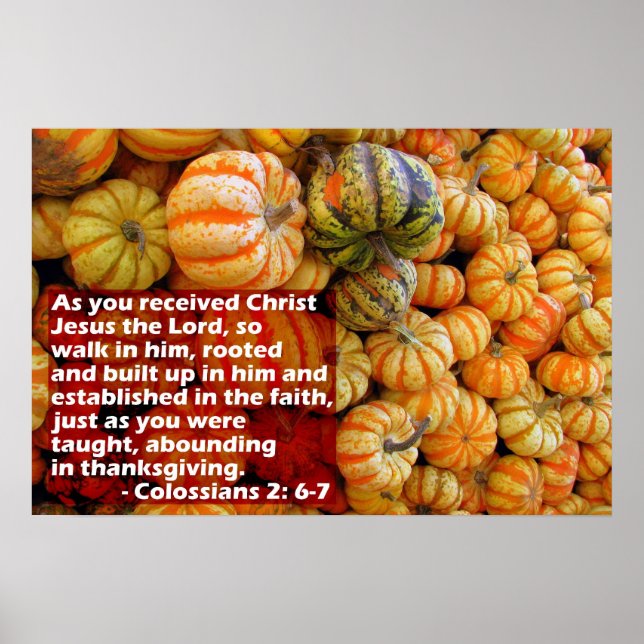 Pumpkins with Col. 2: 6-7 Poster (Front)