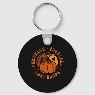 Pumpkinsautumn Halloween Footbyll By1 Key Ring