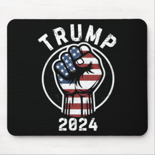 Pumps Fist Vote Republican 2024 Usa Men Women Mouse Pad