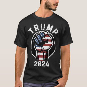 Pumps Fist Vote Republican 2024 Usa Men Women T-Shirt