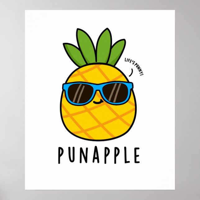 Pun-apple Funny Fruit Pineapple Pun  Poster (Front)