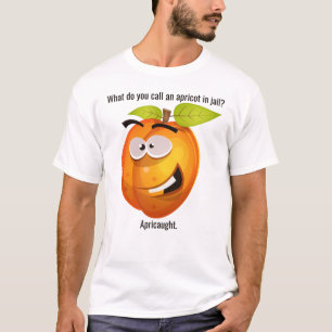 Pun Bad Joke Apricot Character T-Shirt