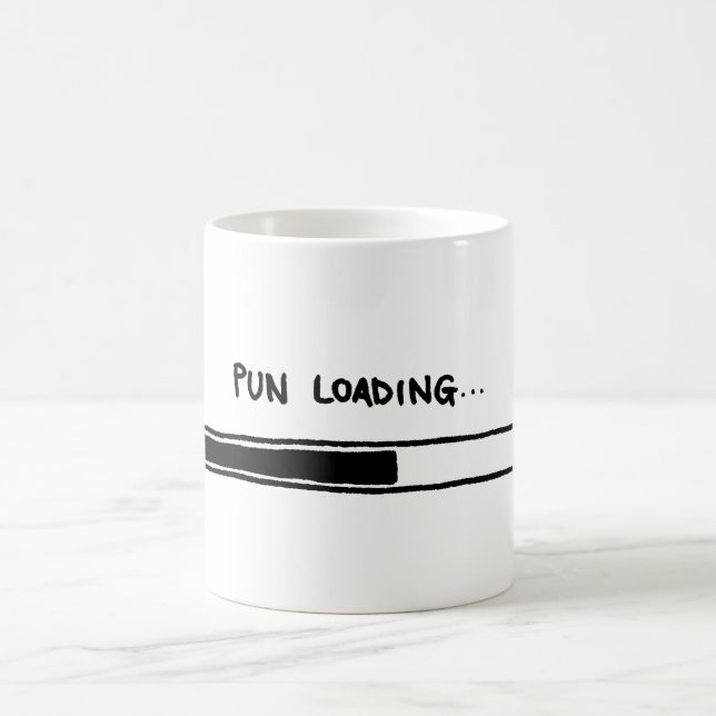 Pun Loading Coffee Mug (Center)