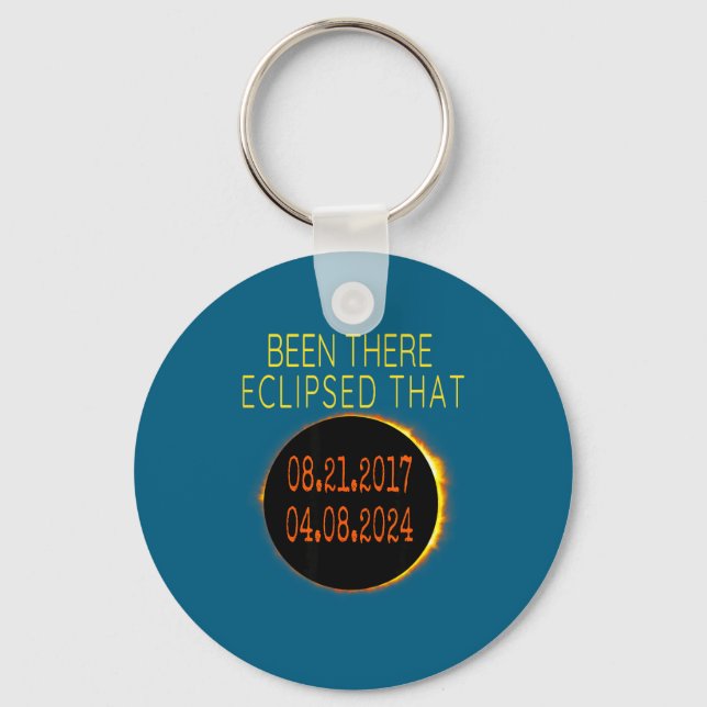 Pun Total Solar Eclipse Key Ring (Front)