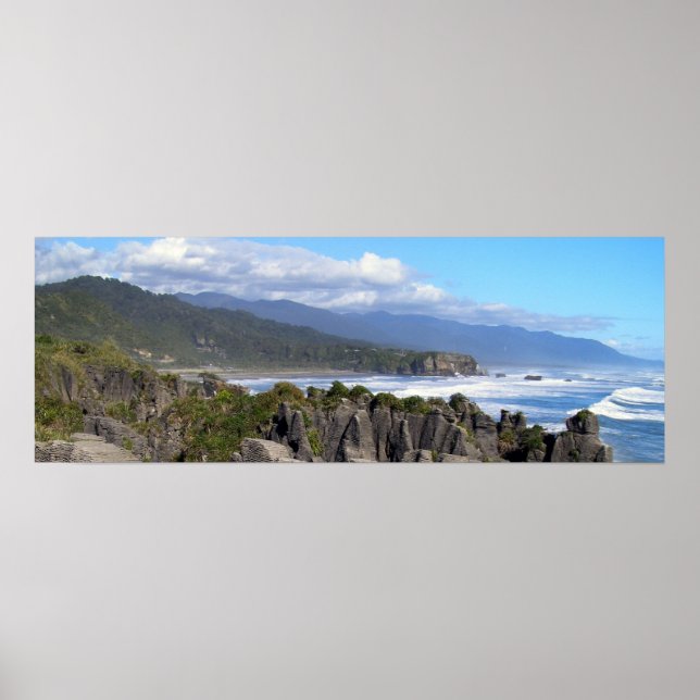 Punakaiki Panoramic Poster (Front)