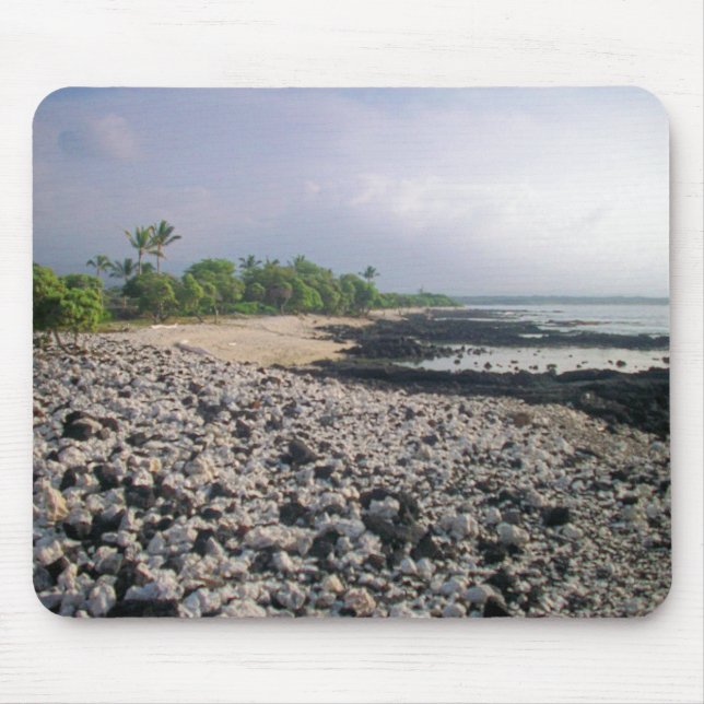 Punaluʻu Black Sand Beach Hawaii Big Island Mouse Pad (Front)
