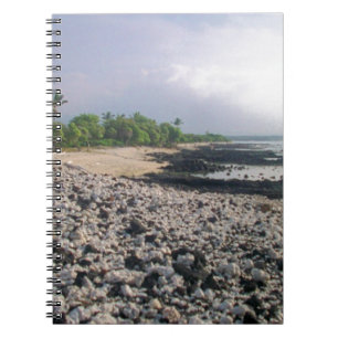 Punaluʻu Black Sand Beach Hawaii Big Island Spiral Notebook
