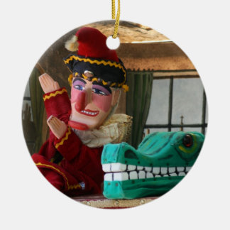 Punch and Judy Ceramic Tree Decoration