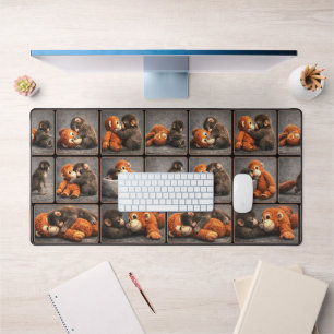 Punch Baby Monkey Desk Mat