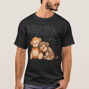 Punch Baby Monkey Emotional Plush Toy Monkey T-Shirt