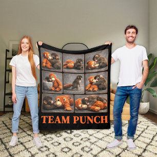Punch Baby Monkey Fleece Blanket