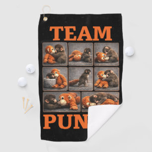 Punch Baby Monkey Golf Towel
