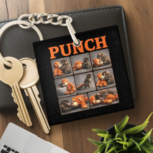 Punch Baby Monkey Key Ring