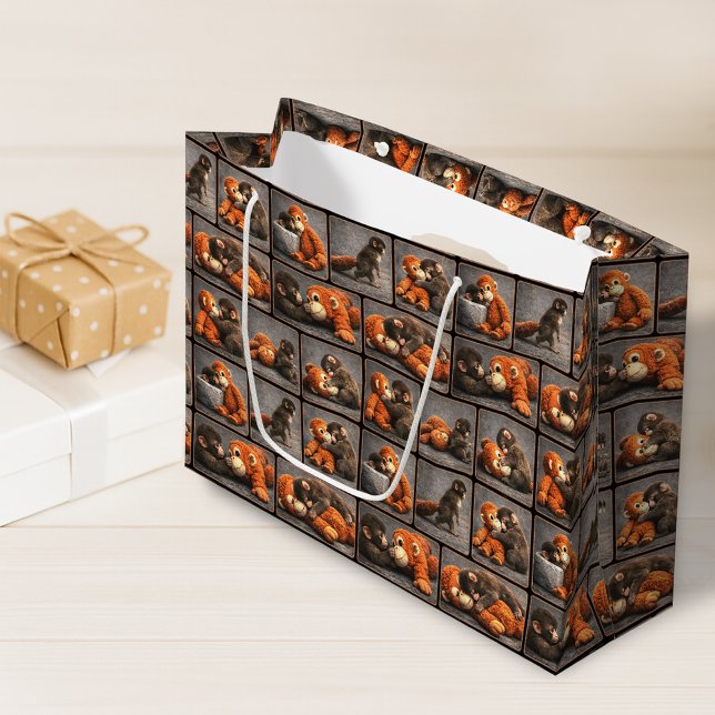 Punch Baby Monkey Large Gift Bag (Creator Uploaded)
