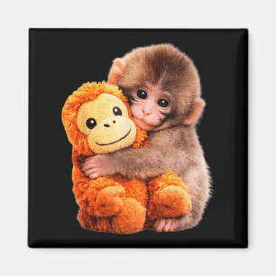 Punch baby monkey magnet