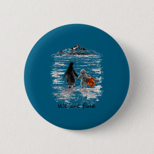 Punch baby monkey meets nihilist penguin e meme 6 cm round badge