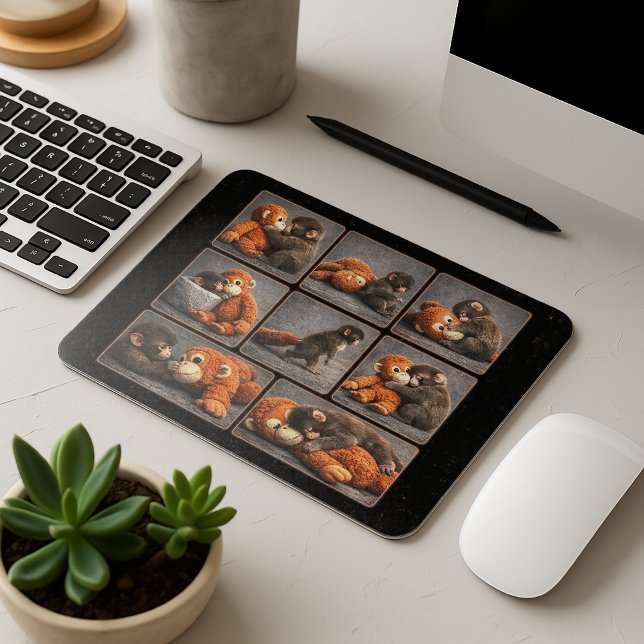 Punch Baby Monkey Mouse Pad (Creator Uploaded)