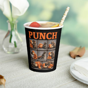 Punch Baby Monkey Paper Cups