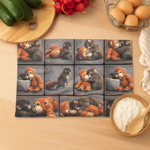 Punch Baby Monkey Tea Towel
