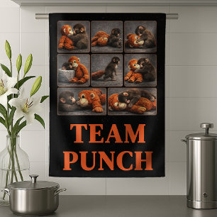 Punch Baby Monkey Tea Towel
