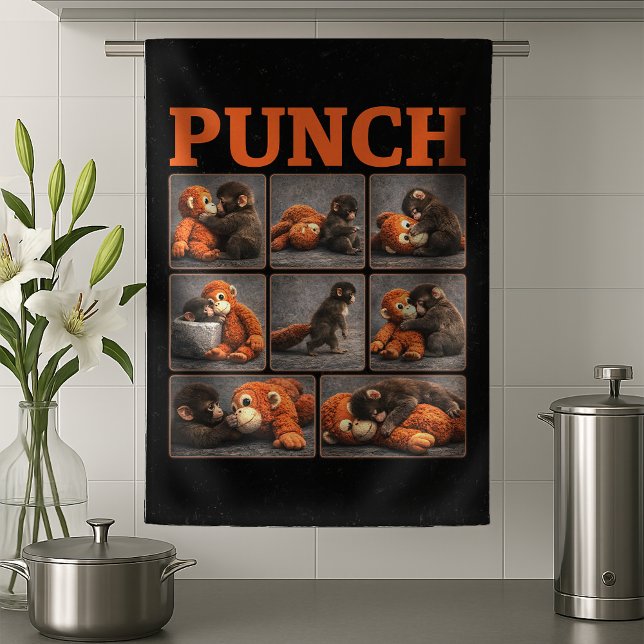 Punch Baby Monkey Tea Towel (Creator Uploaded)