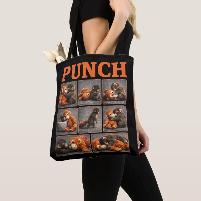 Punch Baby Monkey Tote Bag (Close Up)