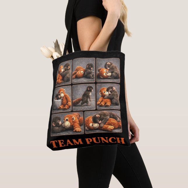 Punch Baby Monkey Tote Bag (Close Up)