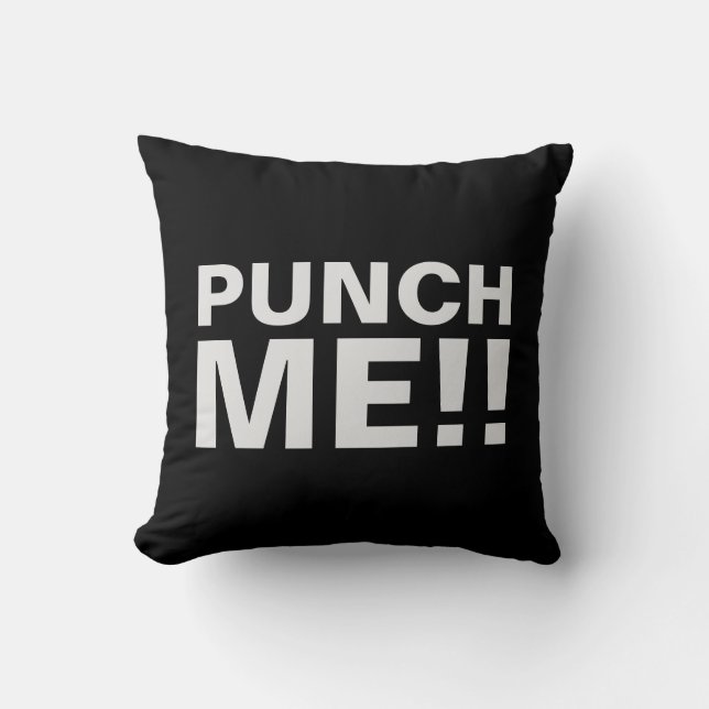 Punch Me | Funny Cushion (Front)