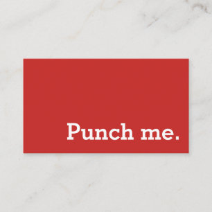 Punch Me Simple Dark Loyalty Coffee Punch-Card