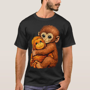 Punch Monkey 90s Retro Moon Graphic T-Shirt