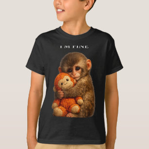 Punch monkey cute baby funny animal T-Shirt