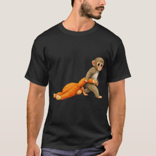 Punch Monkey Funny Baby Animal Art T-Shirt
